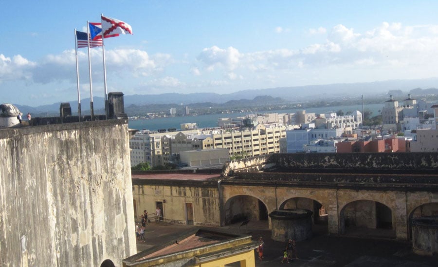 Vista desde lo alto del Castillo San Cristóbal